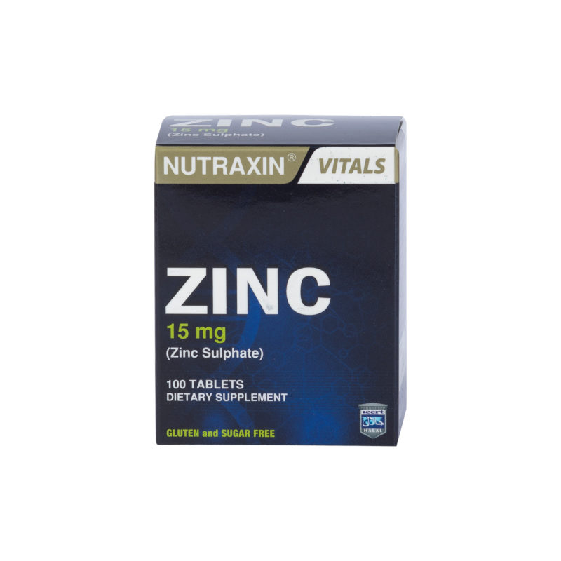 Фото Zinc sulphate 15mg Nutraxin, 100tablets 2