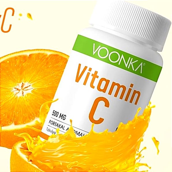 Жевательные таблетки с витамином С, Voonka 500 мг 62 таблетки- С дәруменімен шайнайтын таблеткалар